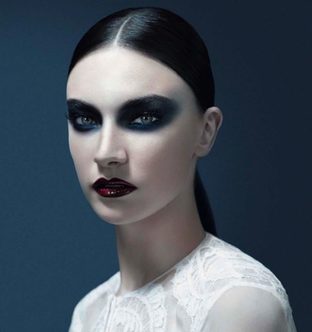gothic makeup look