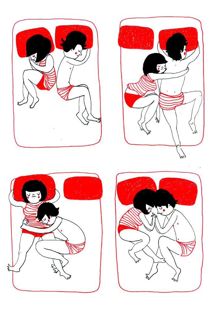 Μια απρόσμενη αγκαλιά κατά τη διάρκεια του ύπνου είναι υπέροχη