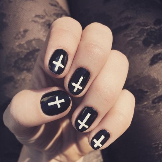 grunge nail art