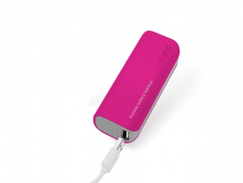 Powerbank USB SBS Portable Battery Backup 2000 mAh Ροζ 9.99euro