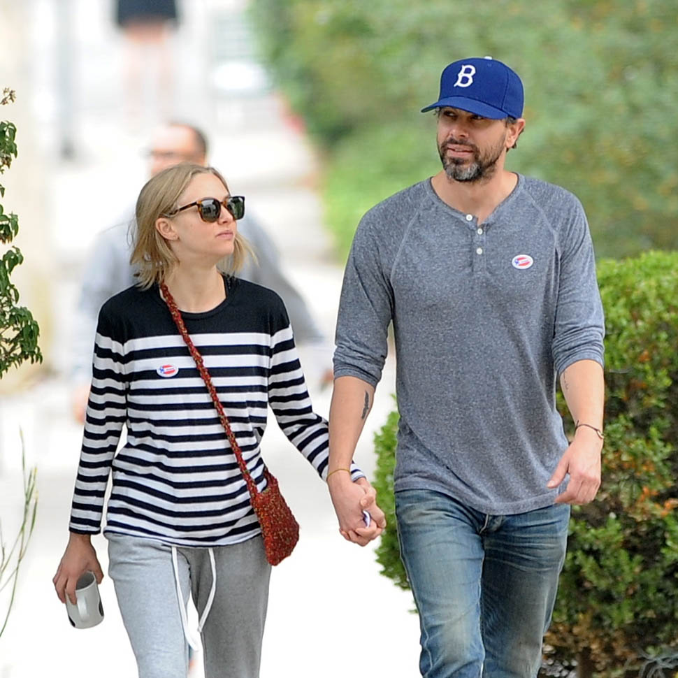 Amanda Seyfried hits the voting poles with boyfriend Thomas Sadoski in Hollywood Featuring: Amanda Seyfried, Thomas Sadoski Where: Hollywood, California, United States When: 07 Jun 2016 Credit: Cousart/JFXimages/WENN.com **Not available for publication in Australia and New Zealand**