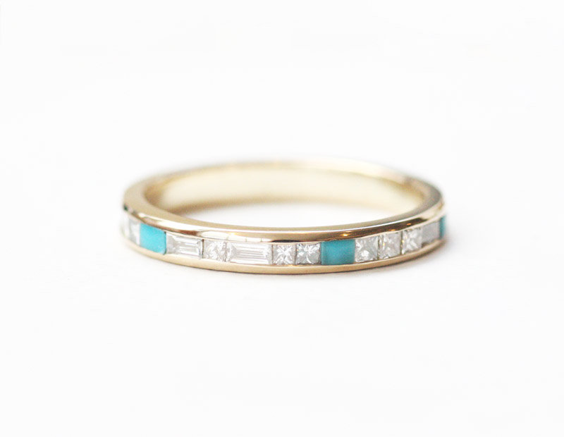 turquoise-and-diamond-eternity-band