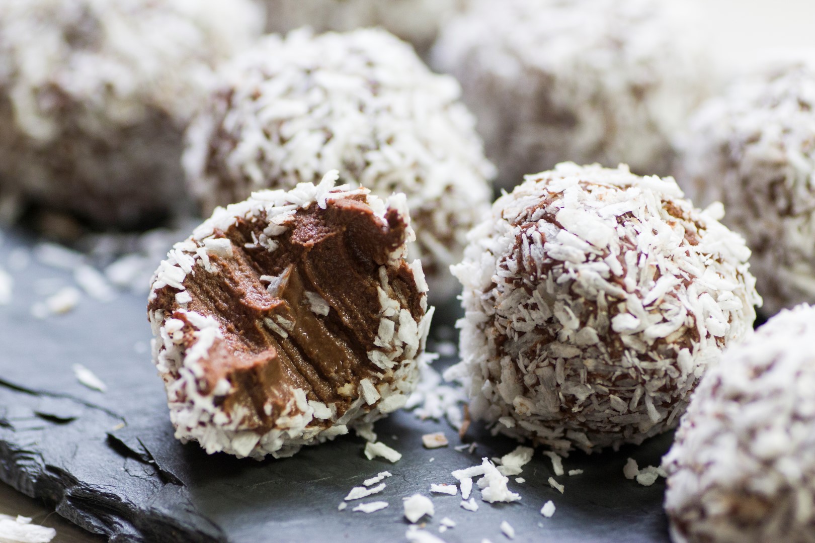 Vegan Chocolate Coconut Truffles