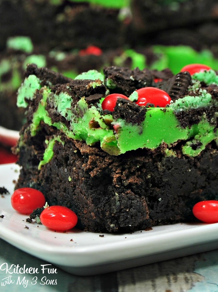 grinch brownies