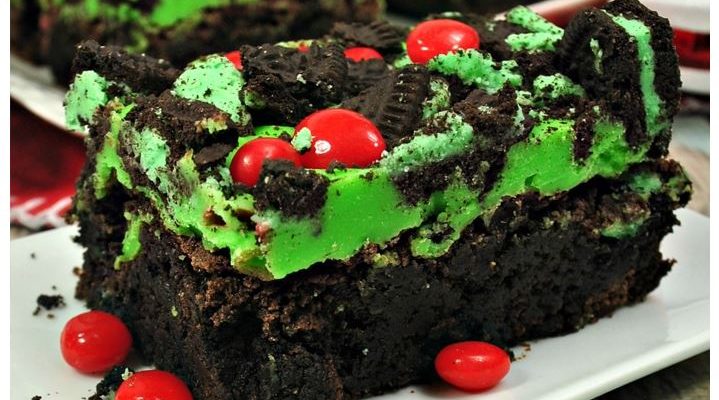 grinch brownies