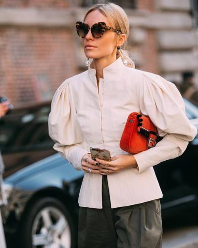 6no84h-l-610x610-jacket-tumblr-bag-red+bag-cat+eye-white+jacket-puffed+sleeves-pants-khaki-khaki+pants-sunglasses-tortoise+shell-streetstyle