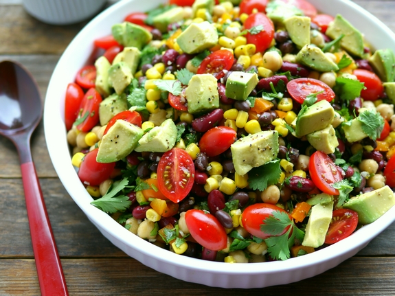 Avocado-and-Three-Bean-Salad-is-perfect-for-a-summertime-barbecue-side-dish