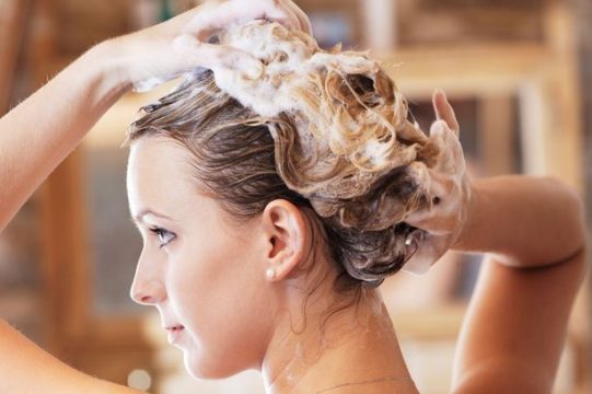 Woman-washing-her-hair