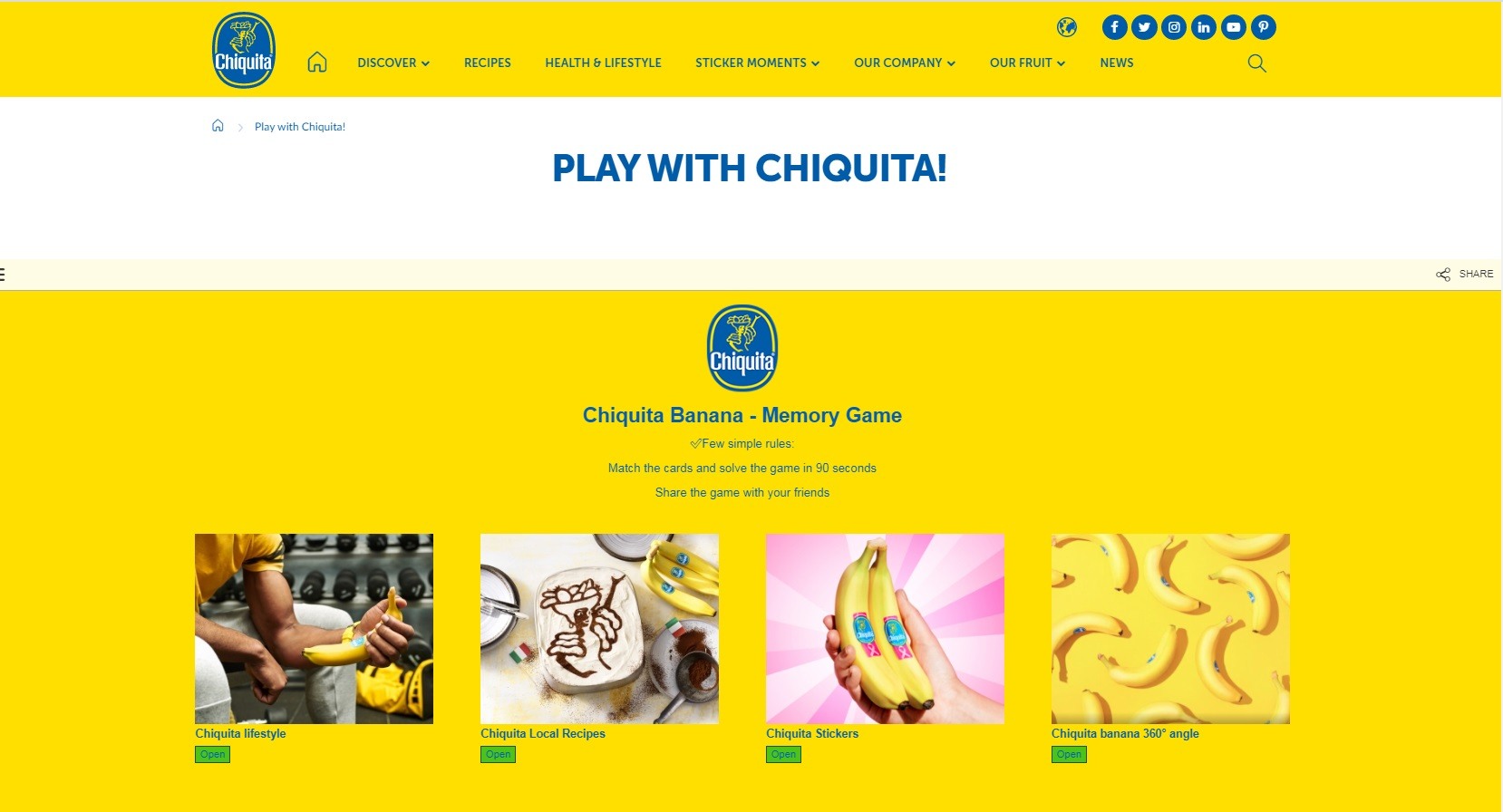 chiquita παιχνίδια