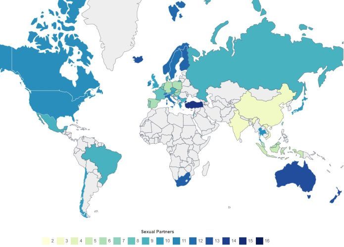 Παγκόσμιος χάρτης σεξουαλικών συντρόφων